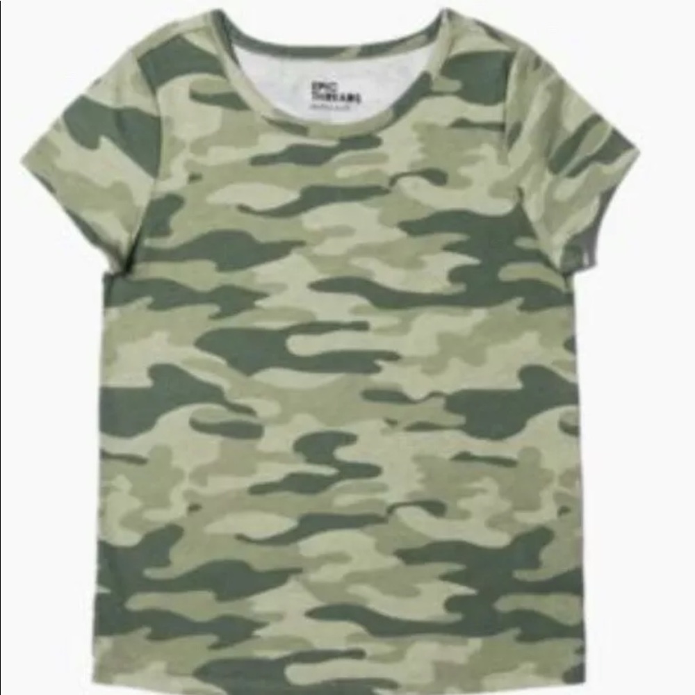 girl’s camouflage top/tee/nwt